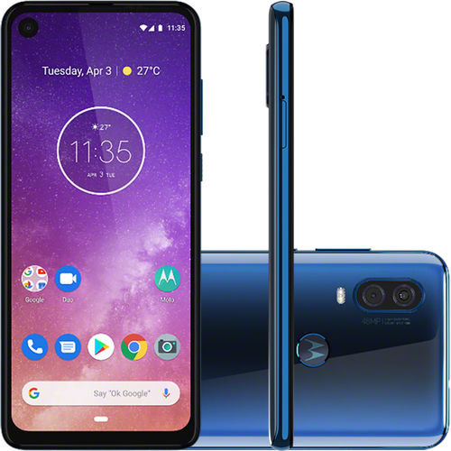 Smartphone Motorola One Vision 128GB Dual Chip Android Pie 9.0 Tela 6,3" 4G + Câmera 48+5MP - Azul Safira é bom? Vale a pena?