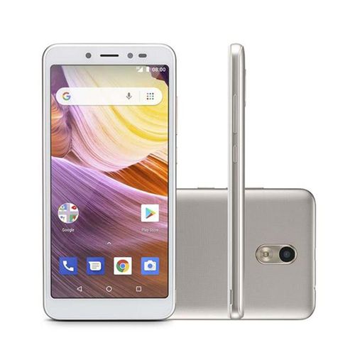 Smartphone Multilaser Ms50g 3g 5,5 Pol. Ram 1gb Câmera 8mp+5mp Android 8.1 8gb Dourado/branco é bom? Vale a pena?