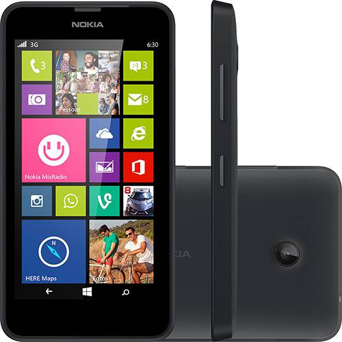 Smartphone Nokia Lumia 630 Desbloqueado Claro Windows Phone Tela 4.5" 8GB 3G Wi-Fi Câmera 5MP GPS - Preto é bom? Vale a pena?