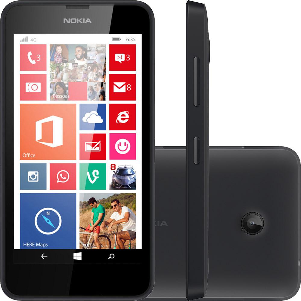 Smartphone Nokia Lumia 635 Desbloqueado TIM Preto Windows Phone Câmera 5MP 4G/3G/WI-FI 8GB GPS é bom? Vale a pena?