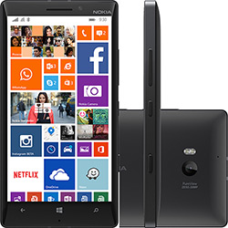 Smartphone Nokia Lumia 930 Desbloqueado TIM Preto Sistema Operacional Windows 8.1 Conexão 4G Câmera 20 MP Memória Interna de 32GB é bom? Vale a pena?