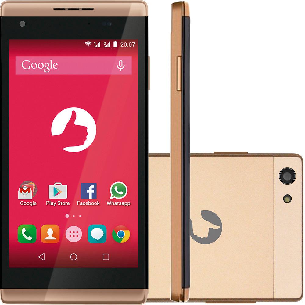 Smartphone Positivo S455 Dual Chip Desbloqueado Oi Android 5.0.2 (Lollipop) Tela 4.5" 8GB 3G Câmera 5MP + Bastão de Selfie - Dourado é bom? Vale a pena?