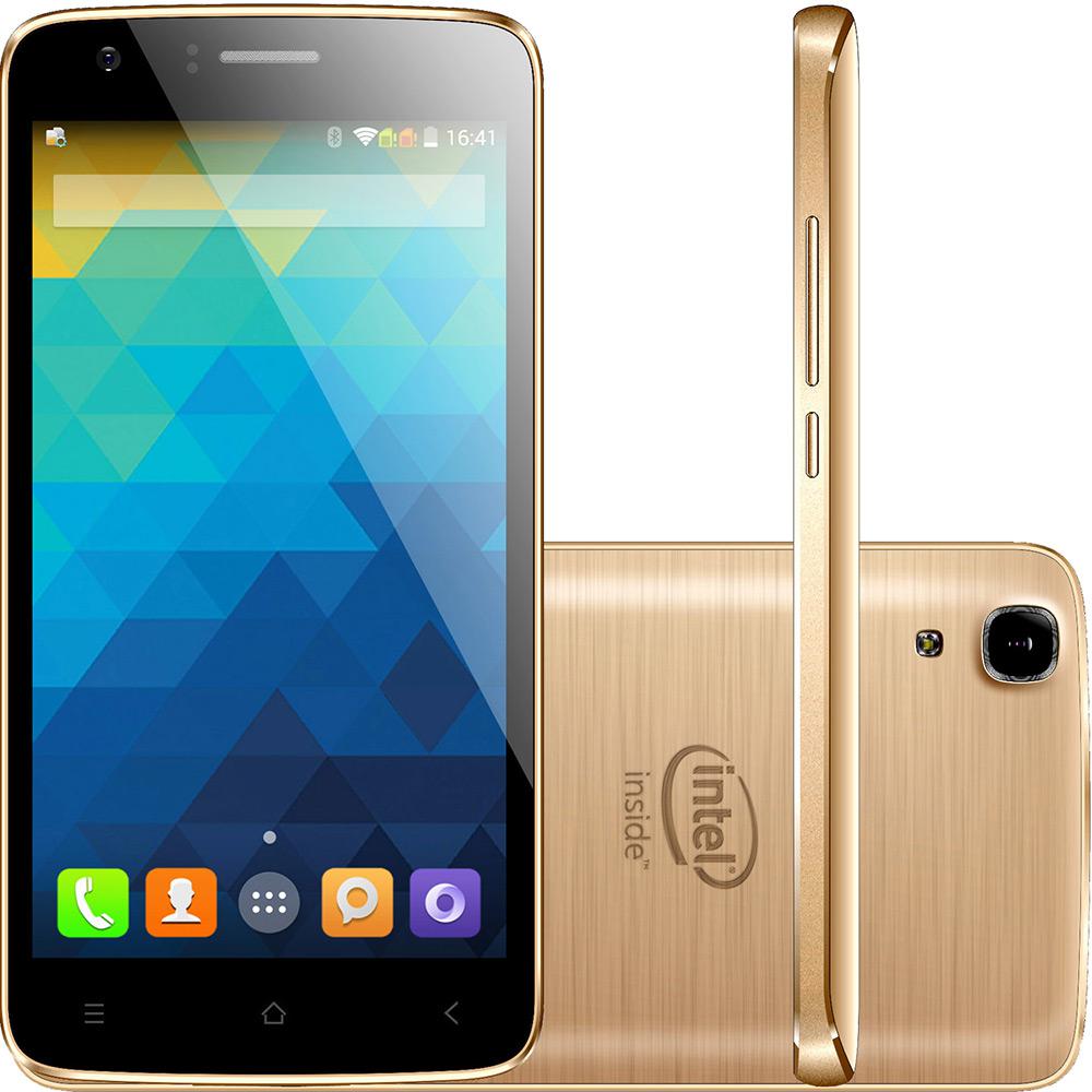 Smartphone Qbex X-Gold Desbloqueado Android 4.4 Tela 5'' 16GB 3G Wi-Fi Câmera 8MP - Dourado é bom? Vale a pena?