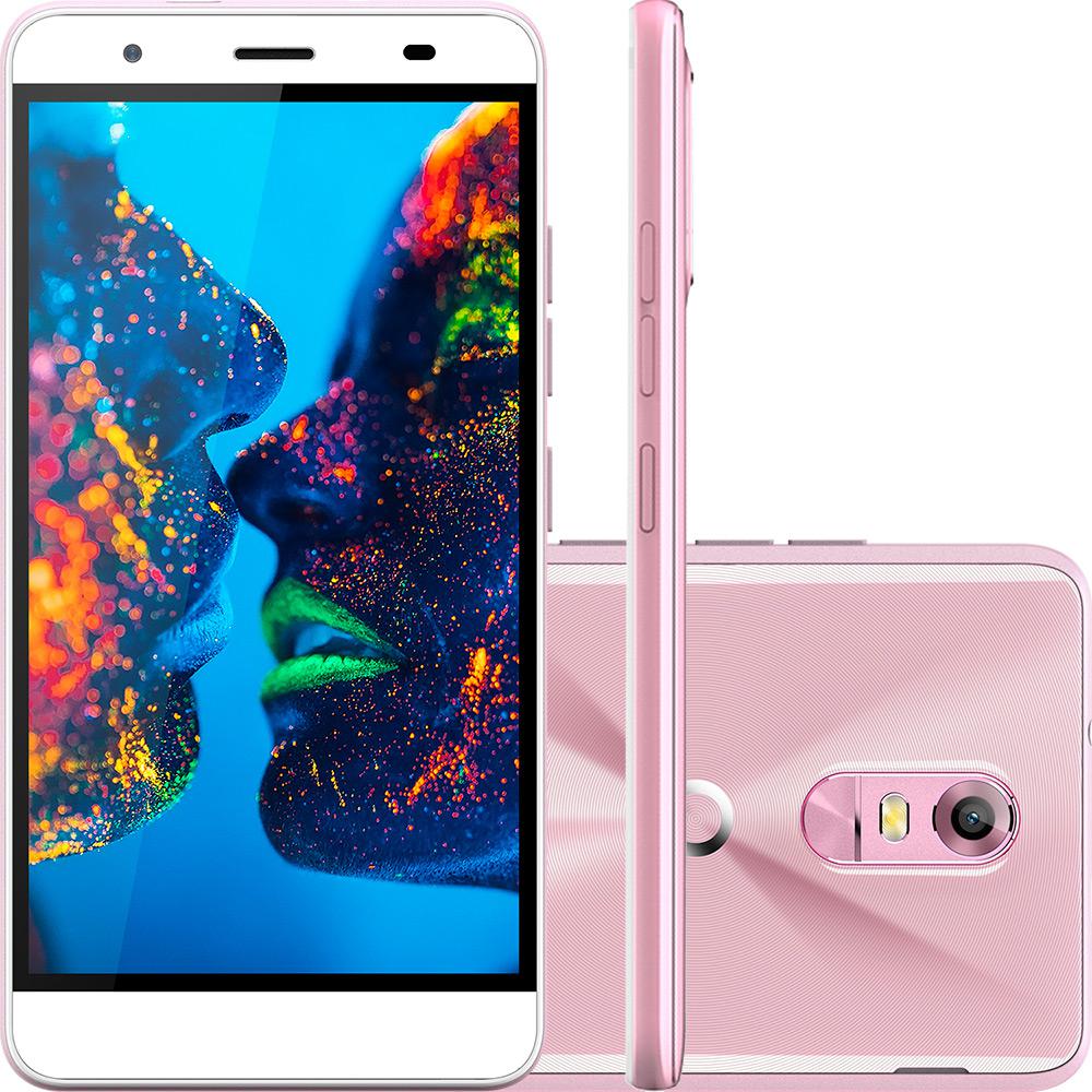 Smartphone Quantum Dual Chip Müv Pro Desbloqueado Android Tela 5.5" 16GB 3G/4G/Wi-Fi Câmera 16MP Cherry Blossom - Rosê é bom? Vale a pena?
