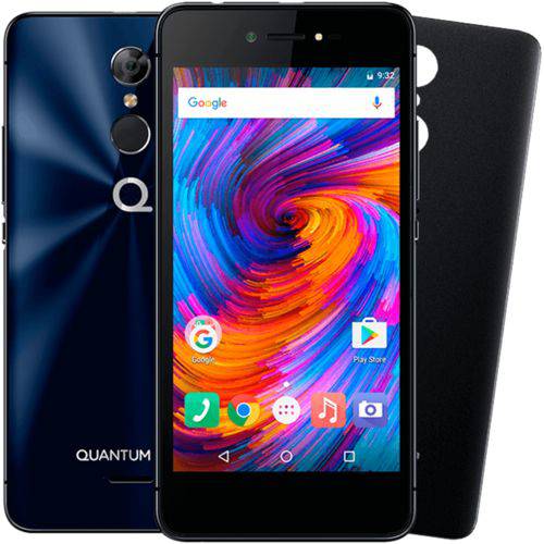 Smartphone Quantum Go 2 4g 32gb Azul Octacore 3gb Ram Duas Câmeras 13mp Tela Hd 5