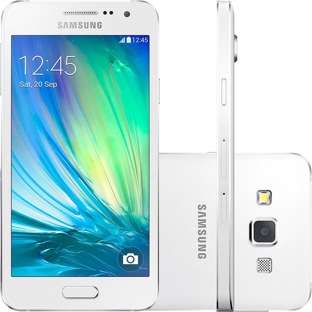 Smartphone Samsung Galaxy A3 Duos Dual Chip Desbloqueado Vivo Android 4.4 Tela 4.5'' 16GB Wi-Fi 4G Câmera 8MP - Branco é bom? Vale a pena?