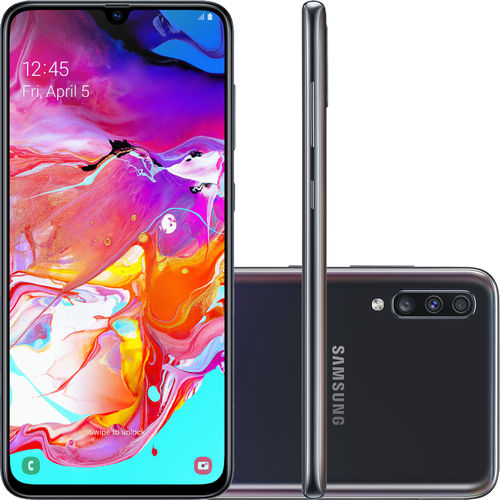 Smartphone Samsung Galaxy A70 128GB Dual Chip Android 9.0 Tela 6.7" Octa-Core 4G Câmera Tripla 32MP + 5MP + 8MP (UW) - Preto é bom? Vale a pena?
