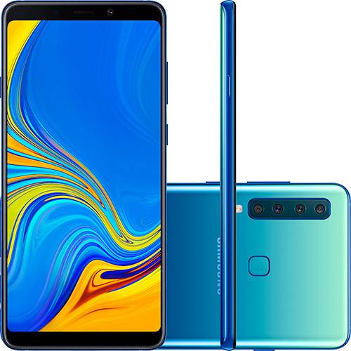 Smartphone Samsung Galaxy A9 128GB Dual Chip Android 8.0 Tela 6.3" Octa-Core 2.2GHz 4G Câmera 24MP (f1.7) + 5MP (f2.2) + 10MP (f2.4) + 8MP (f2.4) - Azul é bom? Vale a pena?
