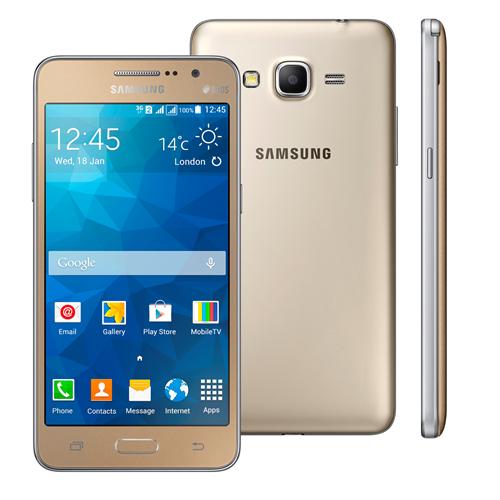 Smartphone Samsung Galaxy Gran Prime Duos G531H Dourado com Dual Chip, Tela de 5", Câmera 8MP, Android 5.1 e Processador Quad Core de 1.3Ghz é bom? Vale a pena?
