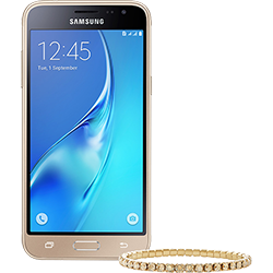 Smartphone Samsung Galaxy J3 Dual Chip Android 5.1 Tela 5" 8GB 4G Câmera 8MP Dourado + Pulseira Swarovski é bom? Vale a pena?