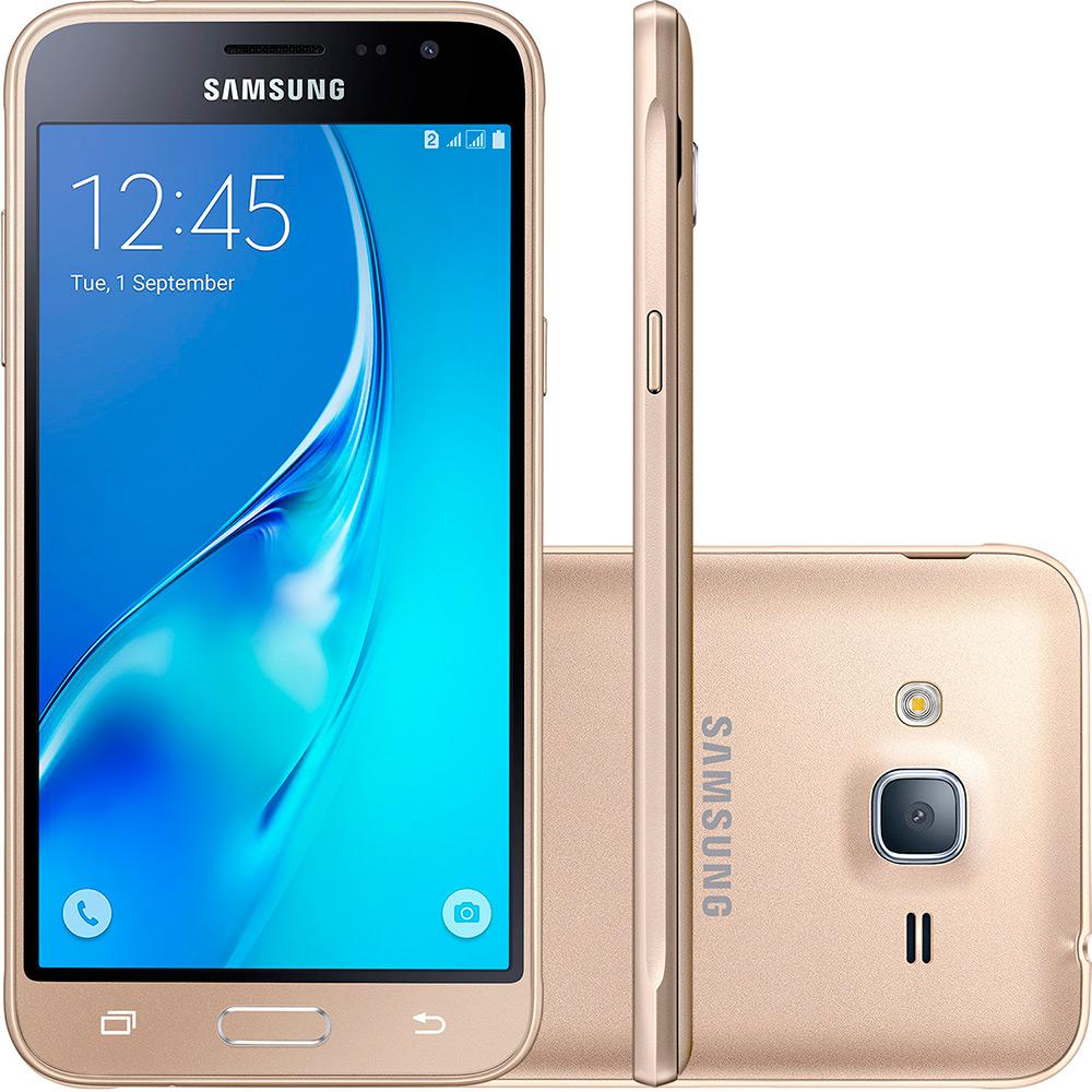 Smartphone Samsung Galaxy J3 Duos Dual Chip Desbloqueado Oi Android 5.1 Tela 5'' 8GB 4G Wi-Fi Câmera 8MP - Dourado é bom? Vale a pena?
