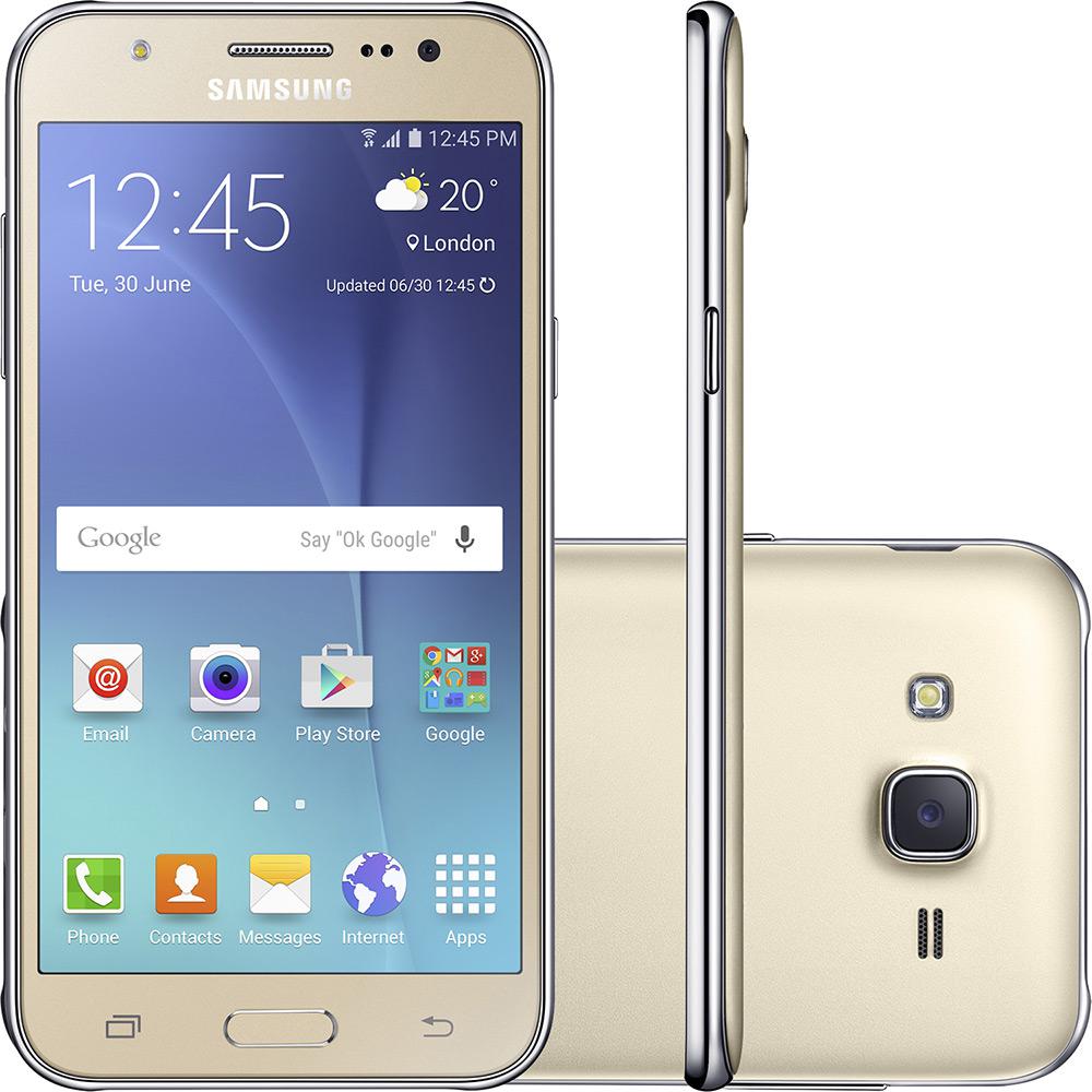Smartphone Samsung Galaxy J5 Duos Dual Chip Desbloqueado Vivo Android 5.1 Tela 5" 16GB 4G Câmera 13MP - Dourado é bom? Vale a pena?