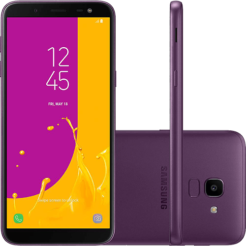 Smartphone Samsung Galaxy J6 64GB Dual Chip Android 8.0 Tela 5.6" Octa-Core 1.6GHz 4G Câmera 13MP - Violeta é bom? Vale a pena?