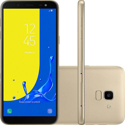 Smartphone Samsung Galaxy J6 32GB Dual Chip Android 8.0 Tela 5.6" Octa-Core 1.6GHz 4G Câmera 13MP com TV - Dourado é bom? Vale a pena?