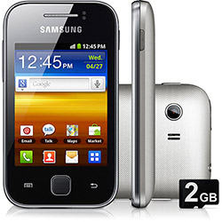Smartphone Samsung Galaxy Y Desbloqueado Vivo Prata - Android Processador 832MHz Tela 3" Câmera 2MP 3G Wi-Fi Cartão Micro SD 2GB é bom? Vale a pena?