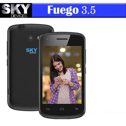 Smartphone Sky Fuego 3.5 Dual SIM Tela 3.5” Android 4.4 KitKat – PRETO é bom? Vale a pena?
