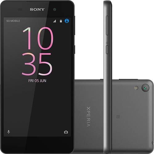 Smartphone Sony Xperia E5 16GB CLARO Tela 5" 16GB 4G Câmera 13MP - Preto é bom? Vale a pena?