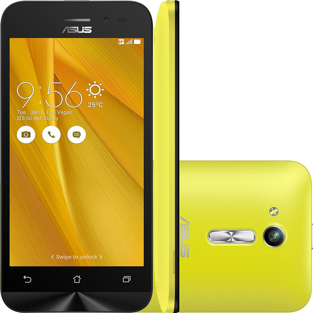 Smartphone Zenfone Go Dual Chip Android 5.1 Tela 4,5'' 8GB 3G Câmera 5MP- Amarelo é bom? Vale a pena?