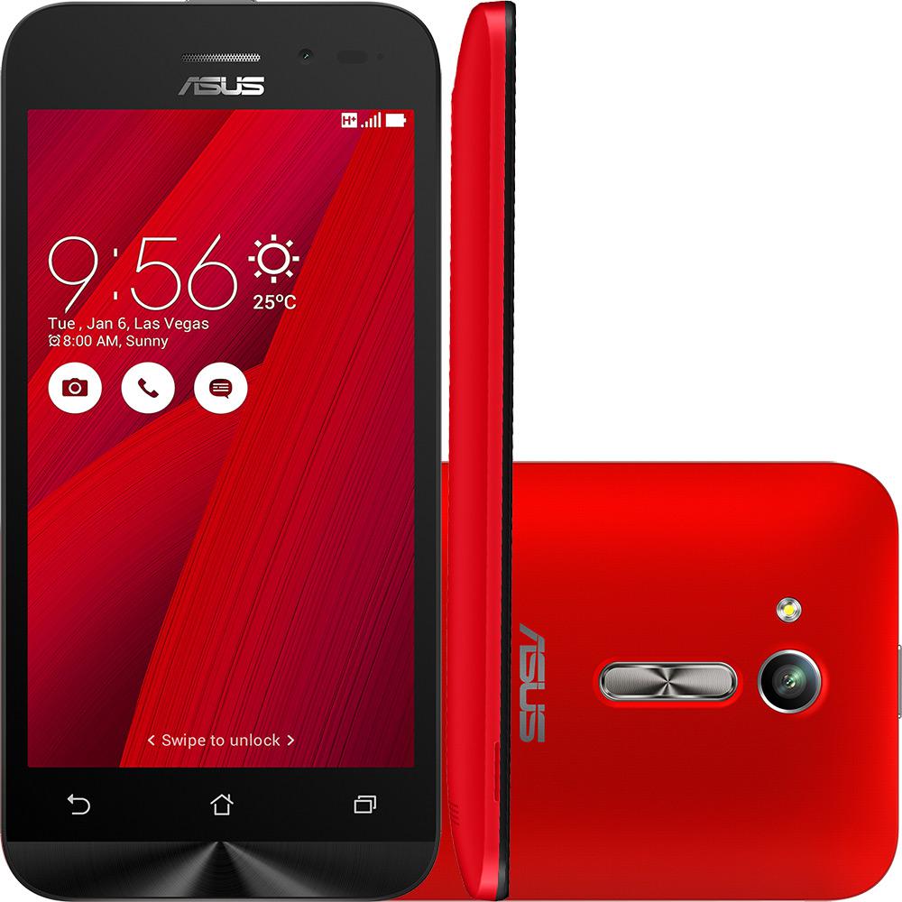 Smartphone Zenfone Go Dual Chip Android 5.1 Tela 4,5'' 8GB 3G Câmera 5MP- Vermelho é bom? Vale a pena?