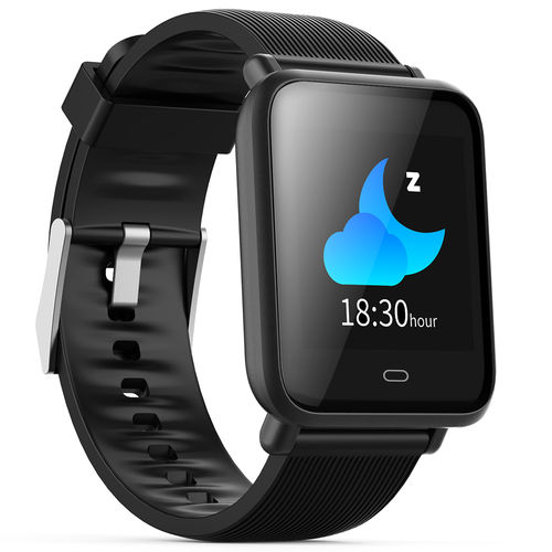 Smartwatch para Android / Ios com Funções de Pressão Arterial Monitor de Freqüência Cardíaca Q9 com Tela Colorida à Prova D 