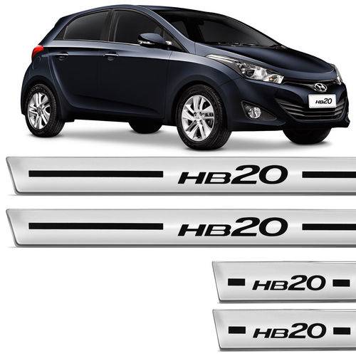 Soleira Protetora Adesiva Resinada Hyundai Hb20 2012 a 2018 4 Peças com Grafia Fácil Aplicação é bom? Vale a pena?