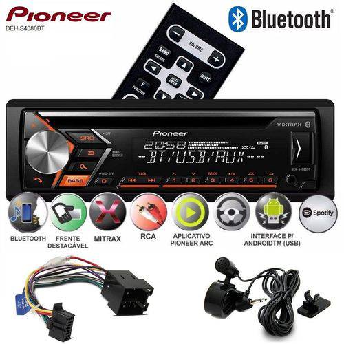 Som Automotivo CD Radio Mp3 para Carro Pioneer Deh-s4080bt Bluetooth USB é bom? Vale a pena?