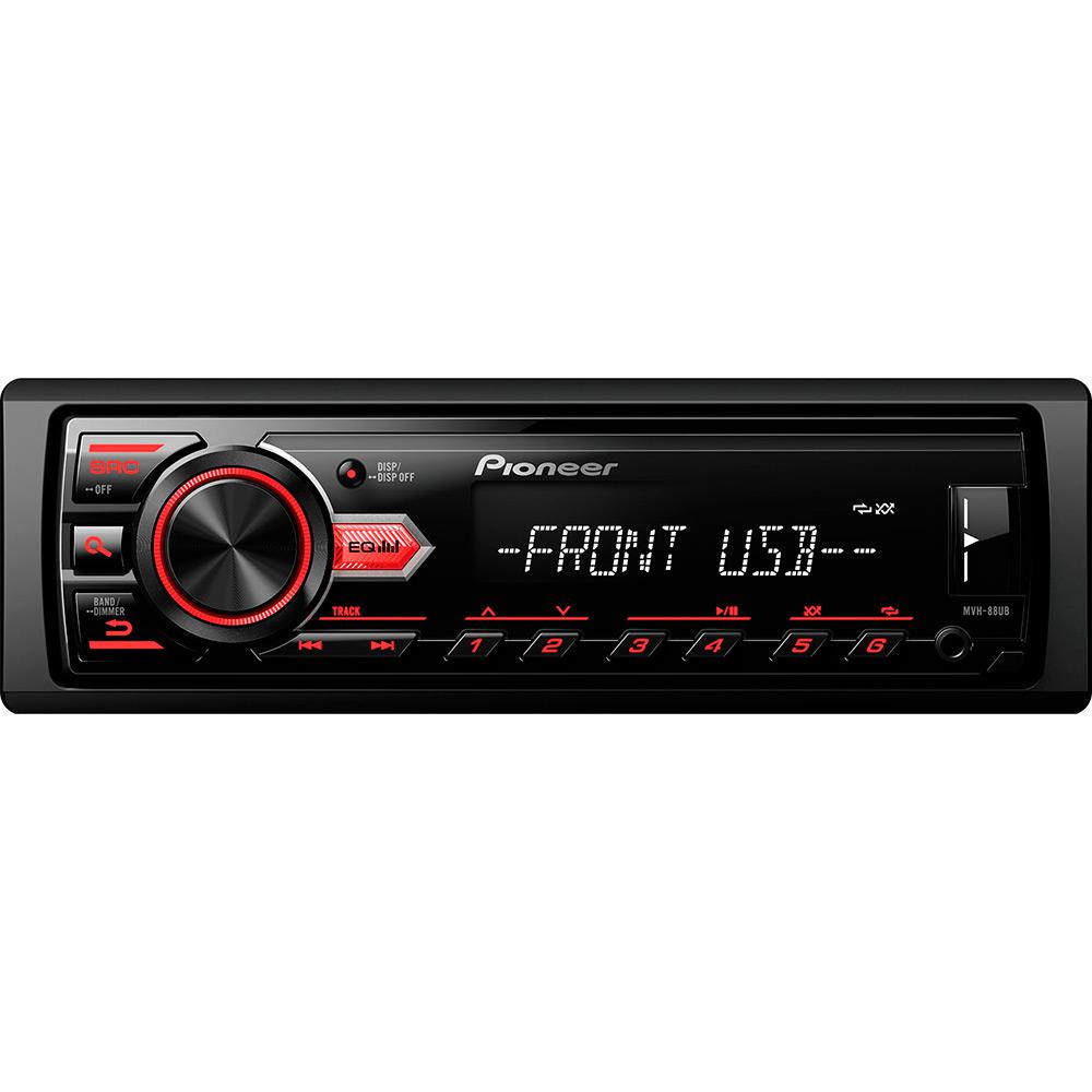 Som Automotivo Pioneer Media Receiver MVH-88UB MP3 AM/FM Entrada USB é bom? Vale a pena?