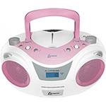 Som Portátil Lenoxx BD1250 CD Player Rádio FM Entrada USB e MP3 - Branco e Rosa é bom? Vale a pena?