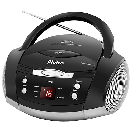 Som Portátil Philco Ph61 com CD Player Rádio FM MP3 AUX IN - Cinza/Preto é bom? Vale a pena?
