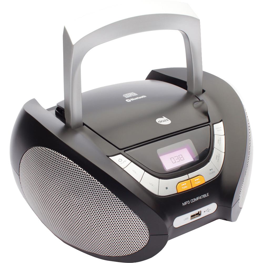 Som Portátil Dazz DZ-651394 Boombox CD Player Rádio FM com Entrada USB e Auxiliar 5W - Preto/Prata é bom? Vale a pena?