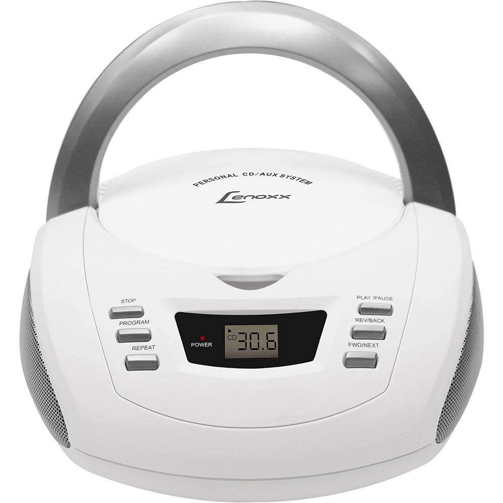 Som Portátil Lenoxx BD112 CD Player Rádio AM/FM Entrada Auxiliar - Branco e Prata é bom? Vale a pena?