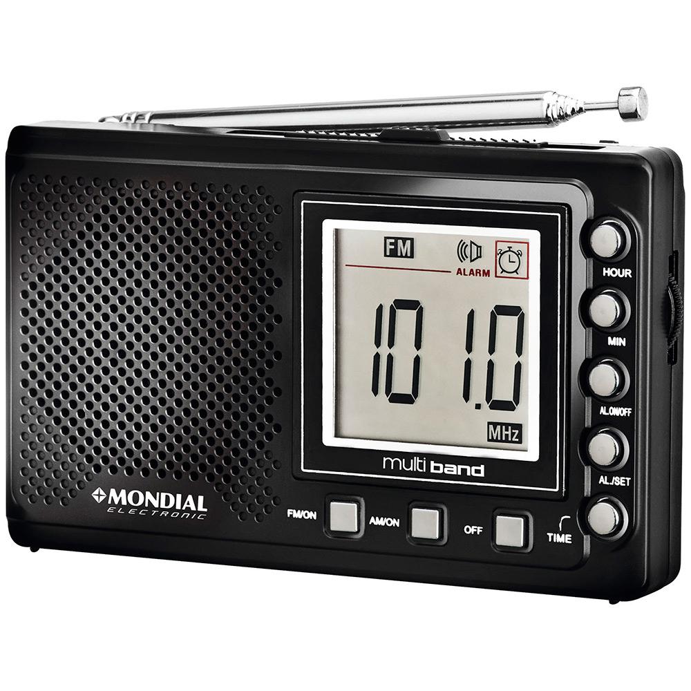Som Portátil Mondial RP-03 Rádio AM FM SW Multi Band Rrelógio e Alarme Preto é bom? Vale a pena?