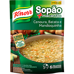 Sopão Knorr Macarrão Cenoura Batata e Mandioquinha 183g é bom? Vale a pena?