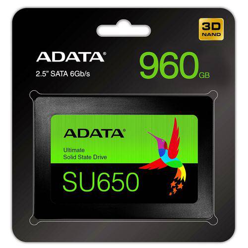SSD Adata SU650 960GB SATA III 2.5" NAND Flash 3D PC e Notebook ASU650SS-960GT-R é bom? Vale a pena?