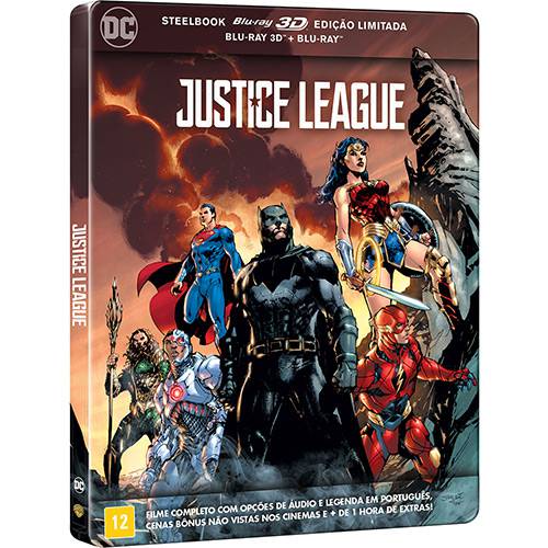 Steelbook Blu-ray 3D + Blu-ray Liga da Justiça é bom? Vale a pena?