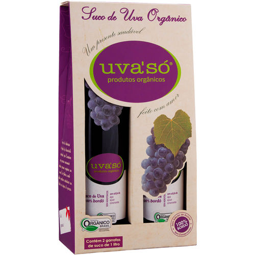 Suco de Uva Tinto Integral Orgânico 100% Bordo Uva