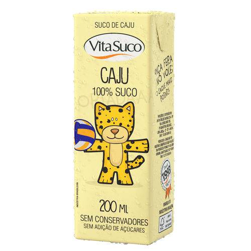 Suco Natural Vitasuco Kids 200ml - Cx 27un Sabor Caju é bom? Vale a pena?