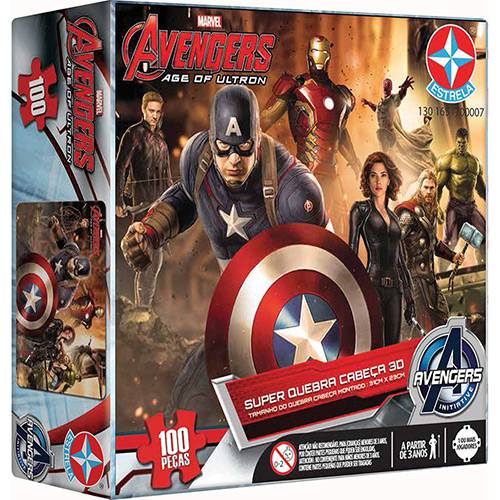 Super Quebra-Cabeça 3D Avengers 100 Peças - Estrela é bom? Vale a pena?