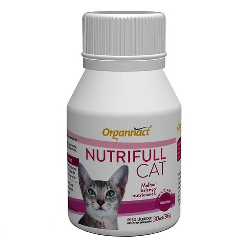 Suplemento Alimentar Nutrifull Organnact Cat - 30 ML é bom? Vale a pena?