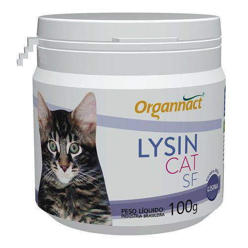 Suplemento Alimentar Organnact Cat Lysin Sf - 100 G é bom? Vale a pena?