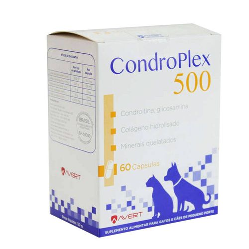 Suplemento Avert CondroPlex 500 para Cães e Gatos 60 Cápsulas é bom? Vale a pena?