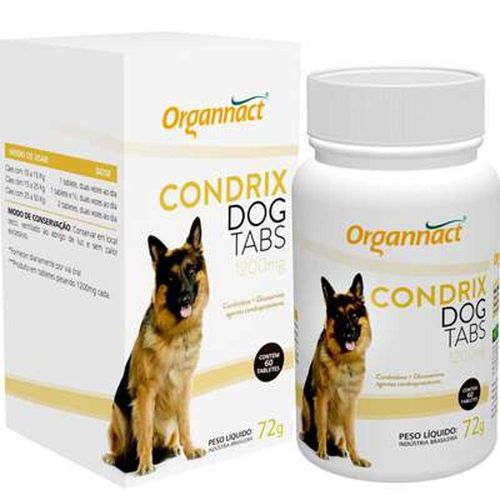 Suplemento Organnact Condrix Dog Tabs com 60 Tabletes 1200 Mg - 72 G é bom? Vale a pena?
