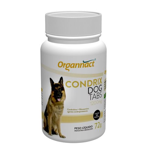 Suplemento Organnact Condrix Dog Tabs com 60 Tabletes 1200mg 72g é bom? Vale a pena?