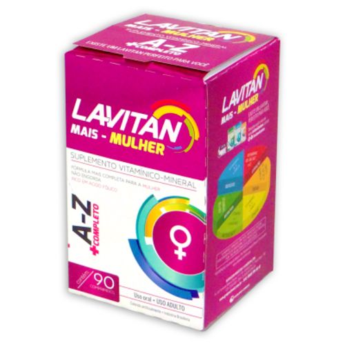 Suplemento Vitamínico Lavitan A-z Mais Mulher - 90 Comprimidos é bom? Vale a pena?