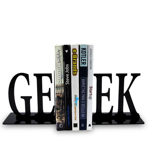 Suporte Aparador de Livros Dvd Cd Geek Letras Escrita é bom? Vale a pena?
