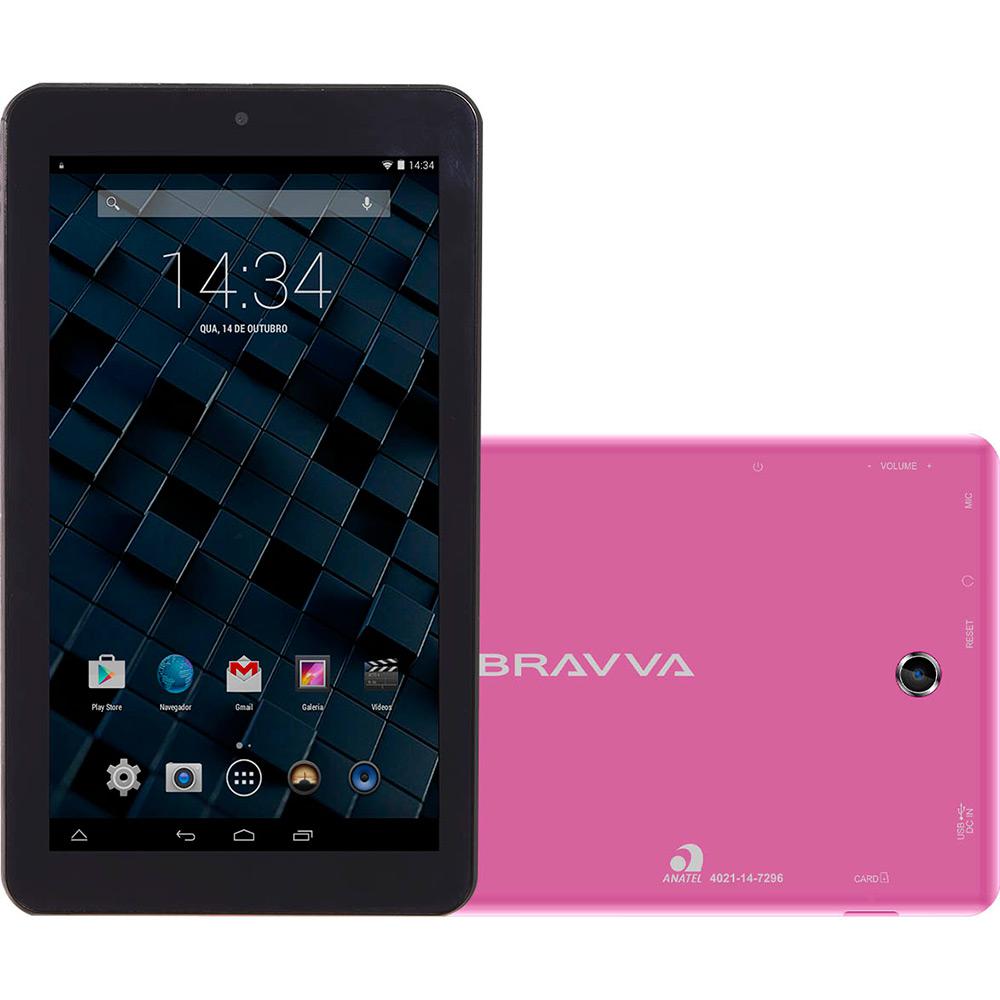 Tablet Bravva BV 8GB Wi-Fi Tela 7" Android 5.0 Processador Quad Core 1.3GHz - Rosa é bom? Vale a pena?
