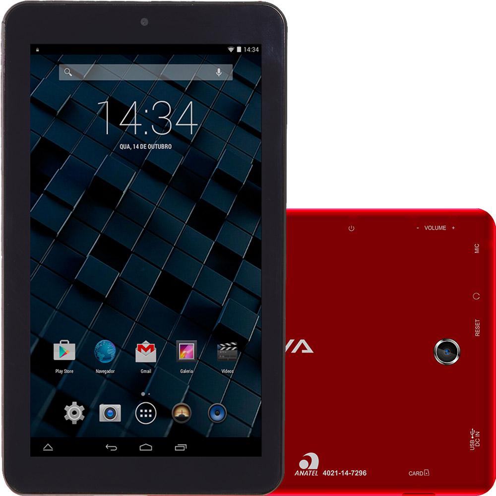 Tablet Bravva BV 8GB Wi-Fi Tela 7" Android 5.0 Processador Quad Core 1.3GHz - Vermelho é bom? Vale a pena?