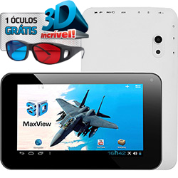 Tablet DL 3D Max View com Android 4.0 Wi-Fi e 3G Tela 7