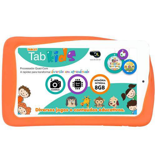Tablet Dl Tab Kids Tp264blj Tela 7 8gb Wi-Fi Android é bom? Vale a pena?