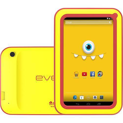 Tablet Every Kids, Tela 7 Polegadas, Dual Core, Câmera Traseira 2mp, Amarelo/Vermelho é bom? Vale a pena?